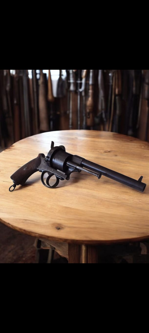Rare Belgian pinfire revolver, Model 1870, calibre 12 mm