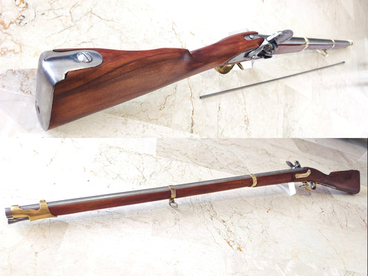 Fusil à silex (1777) Révolutionnaire Copie Fabriqué en Belgique LIÈGE (1979)