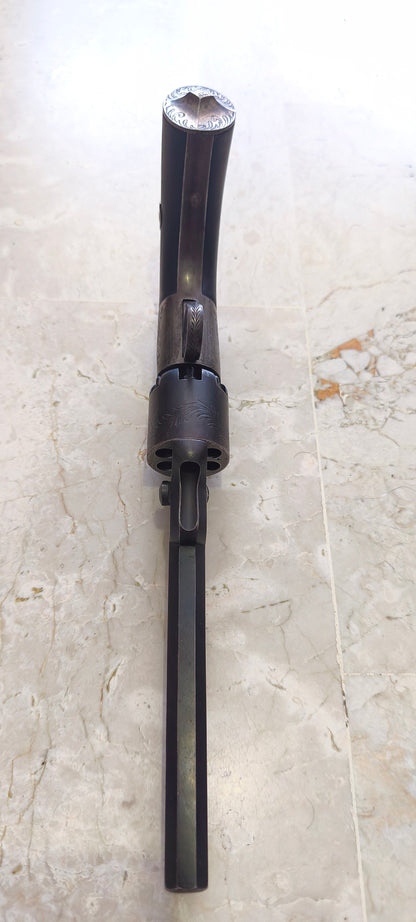 Revolver à percussion signé T. LHOIST 1853 calibre 8mm