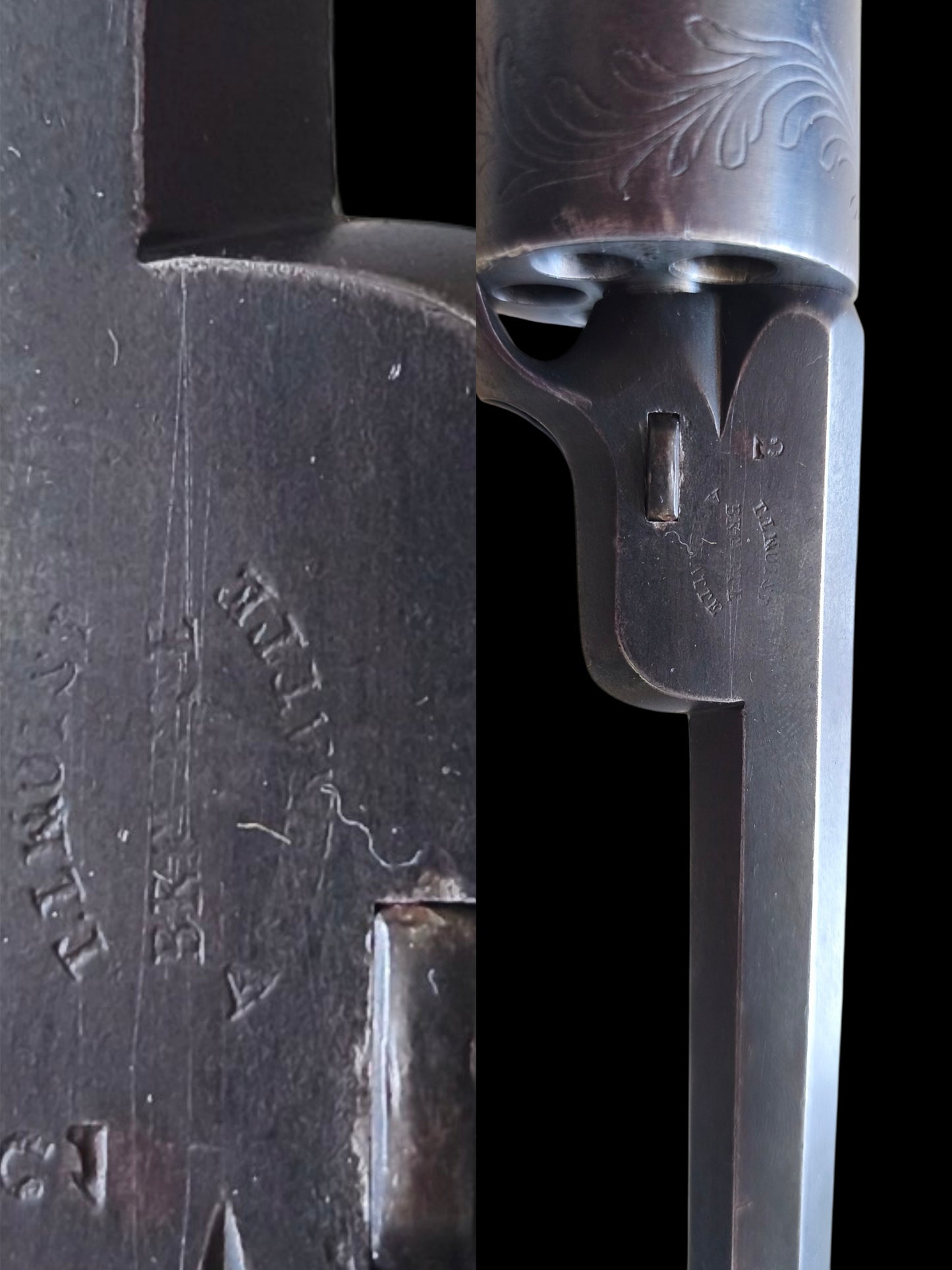 Revolver à percussion signé T. LHOIST 1853 calibre 8mm