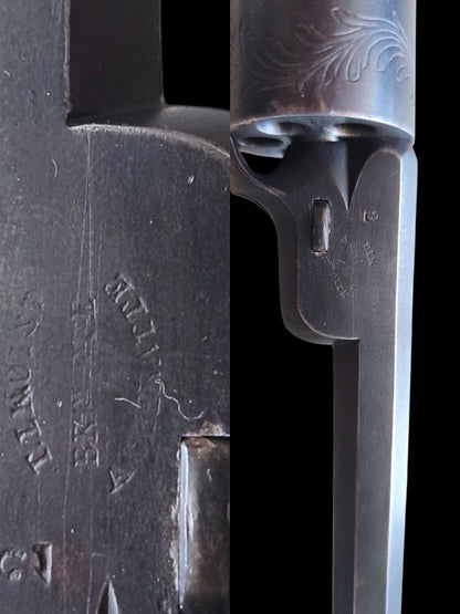 Revolver à percussion signé T. LHOIST 1853 calibre 8mm