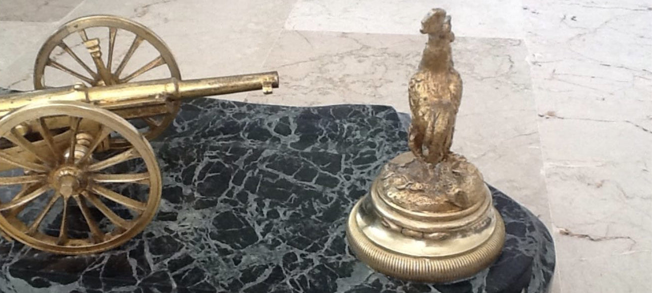 Чернильница «Пушка» 75-мм, образца 1897 года, Франция, конец XIX века.