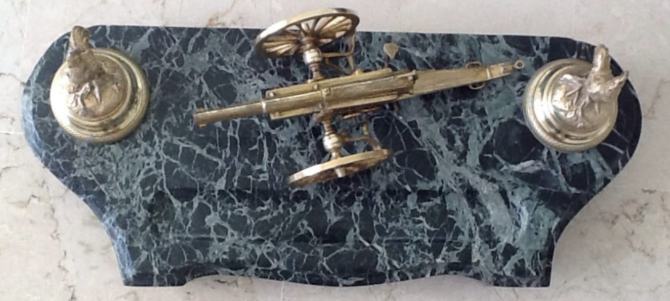 Чернильница «Пушка» 75-мм, образца 1897 года, Франция, конец XIX века.