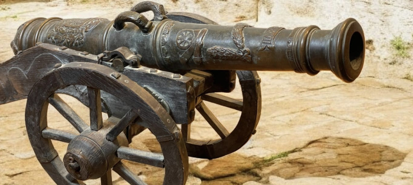 Две старинные бронзовые пушки, XVIII век
