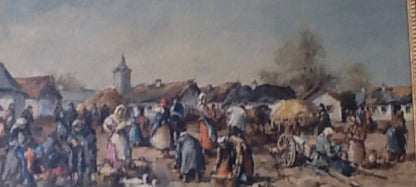 Нагий Аттила - Сцена деревенского рынка 1940 год.