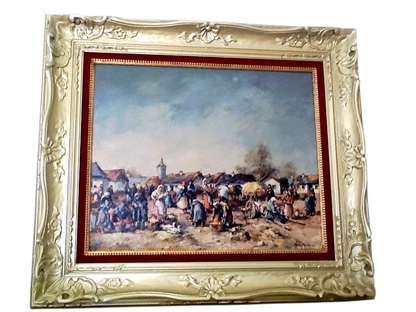 Нагий Аттила - Сцена деревенского рынка 1940 год.