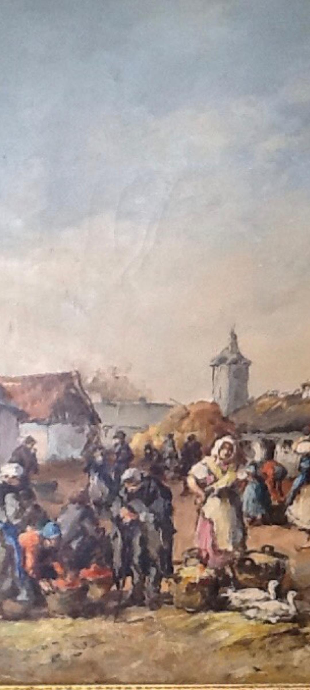 Нагий Аттила - Сцена деревенского рынка 1940 год.