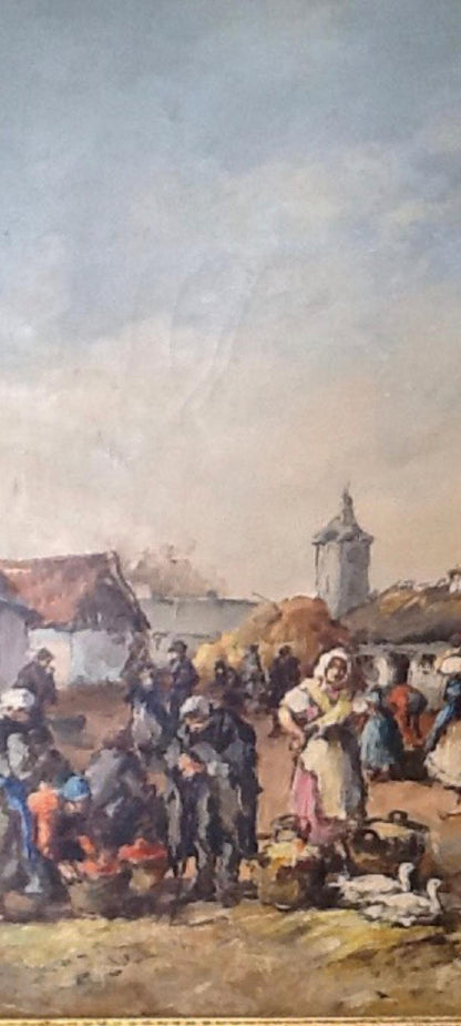 Нагий Аттила - Сцена деревенского рынка 1940 год.