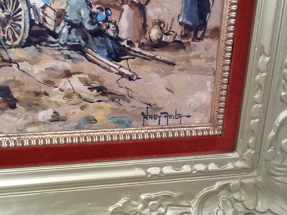 Нагий Аттила - Сцена деревенского рынка 1940 год.