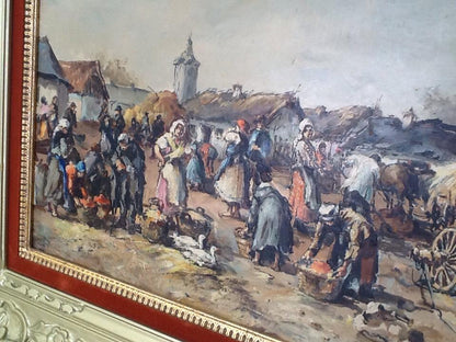 Нагий Аттила - Сцена деревенского рынка 1940 год.