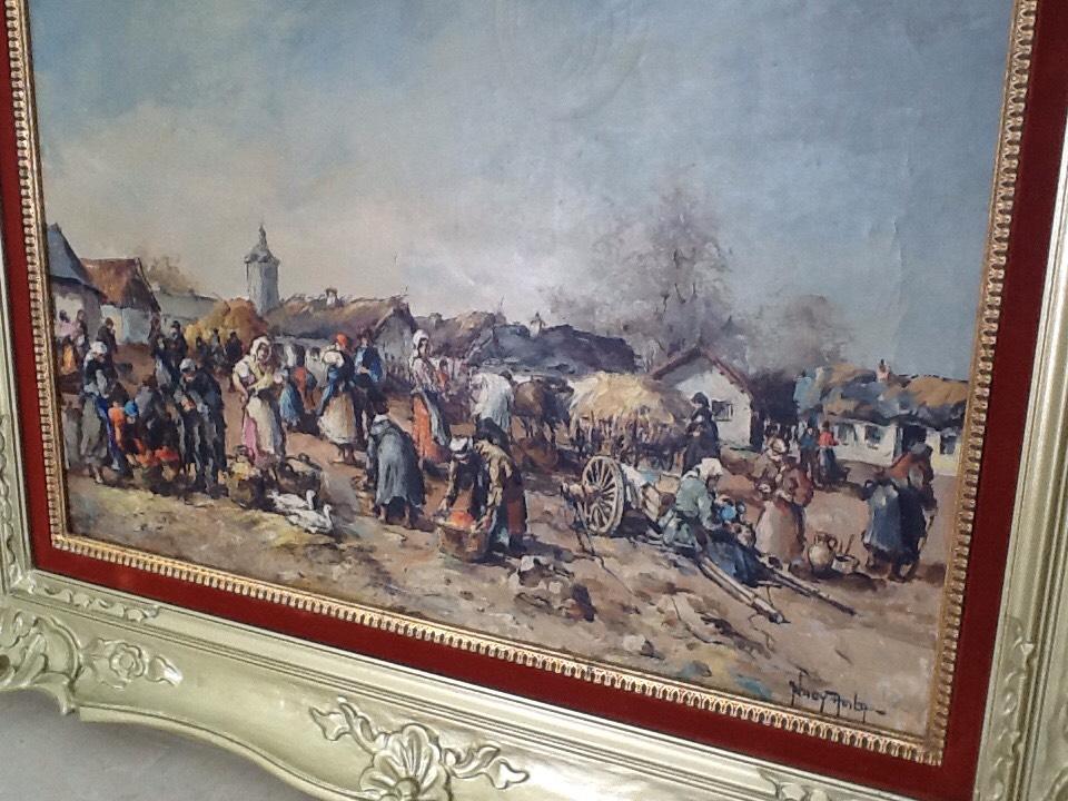 Нагий Аттила - Сцена деревенского рынка 1940 год.