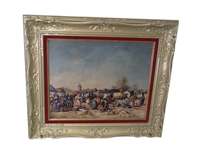 Нагий Аттила - Сцена деревенского рынка 1940 год.